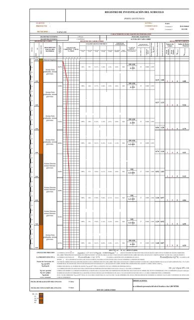 Registro de Investigación del Subsuelo 