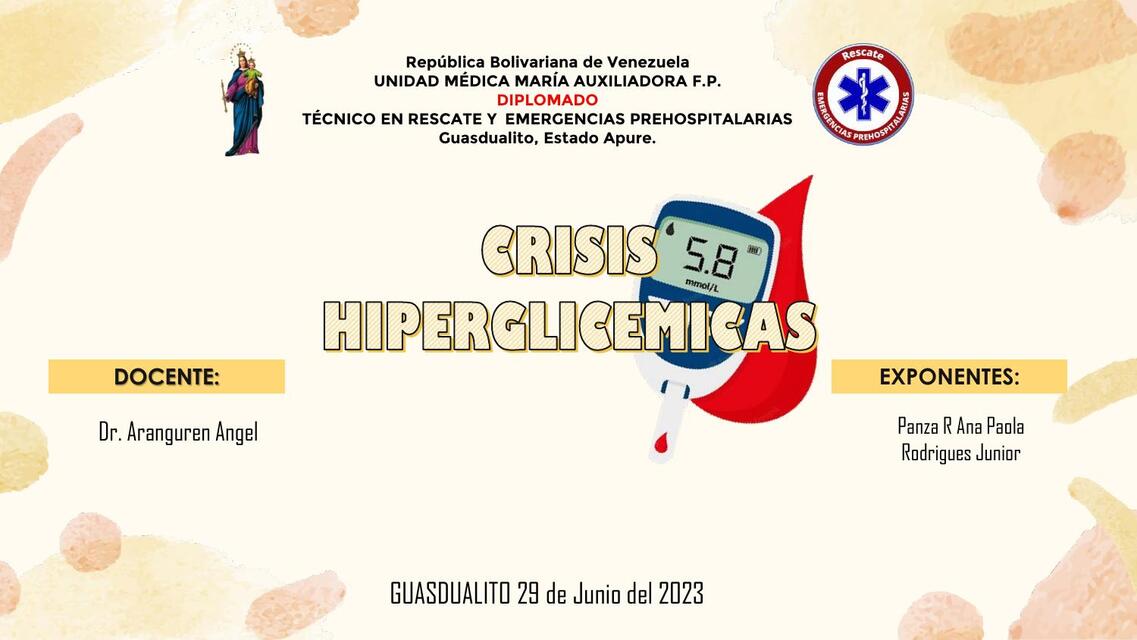 Crisis hiperglicémicas  