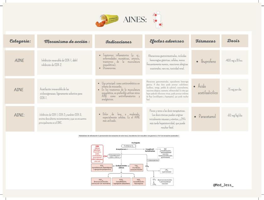 Farmacología de AINES 💊