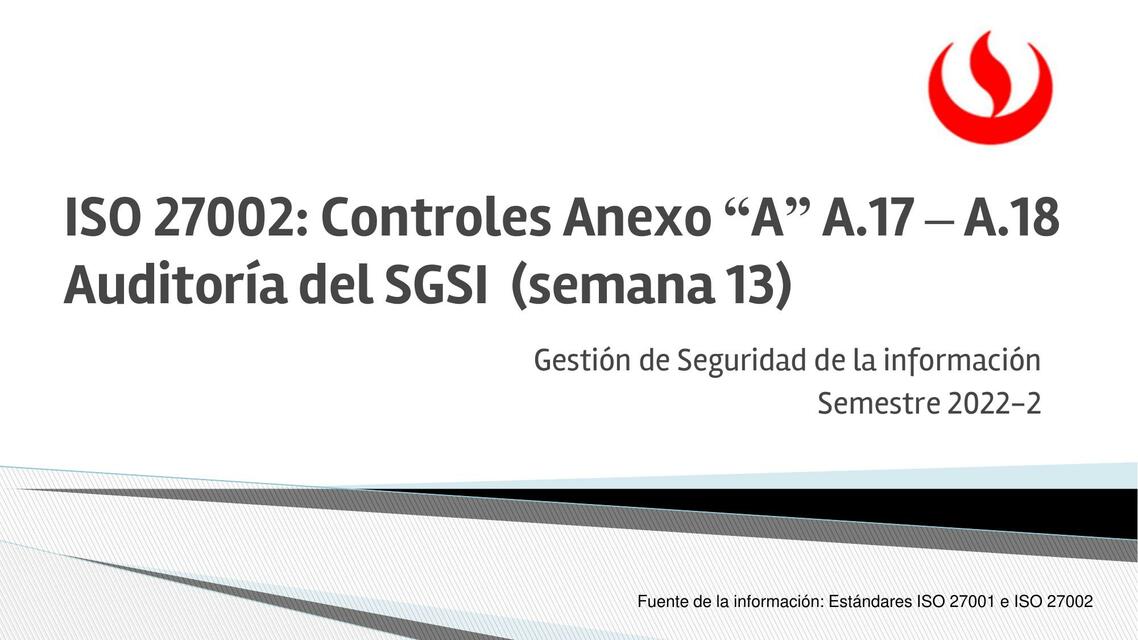 Sis de Gestión de Seguridad de Sis de Info 13