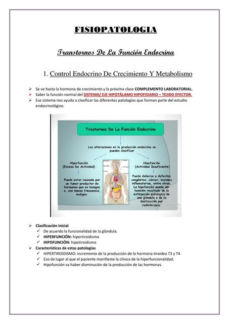 TRNASTORNOS ENDOCRINOS - 1 - TIREOIDES