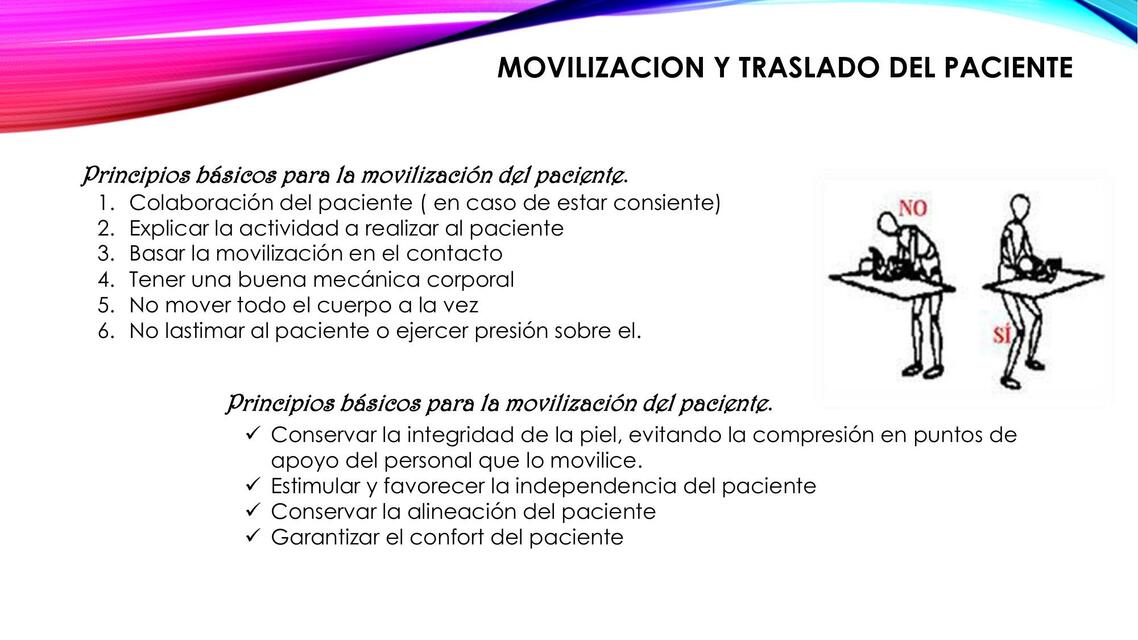 Movilización y Traslado del Paciente 