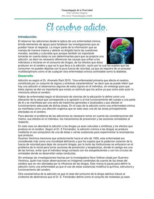 El Cerebro Adicto