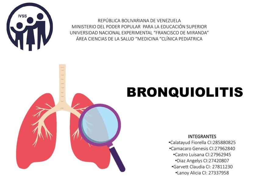 Bronquiolitis   