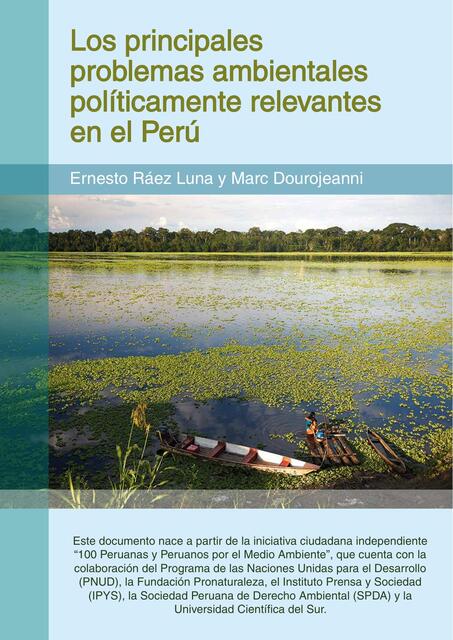 Los principales problemas ambientales | Evelyn Montes Valdez | uDocz