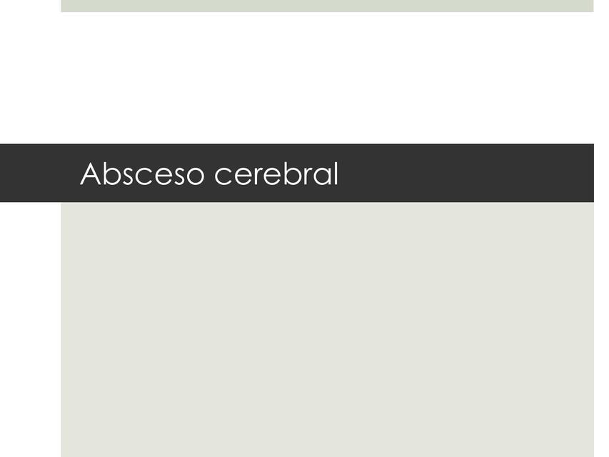 Abseco cerebral