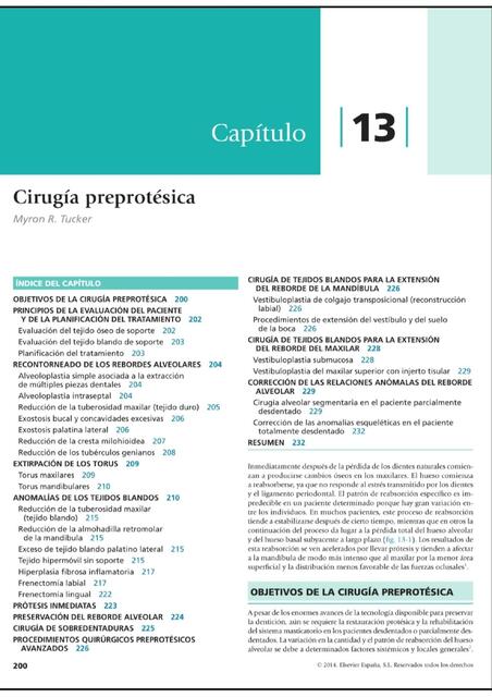 Cirugía Preprotésica  