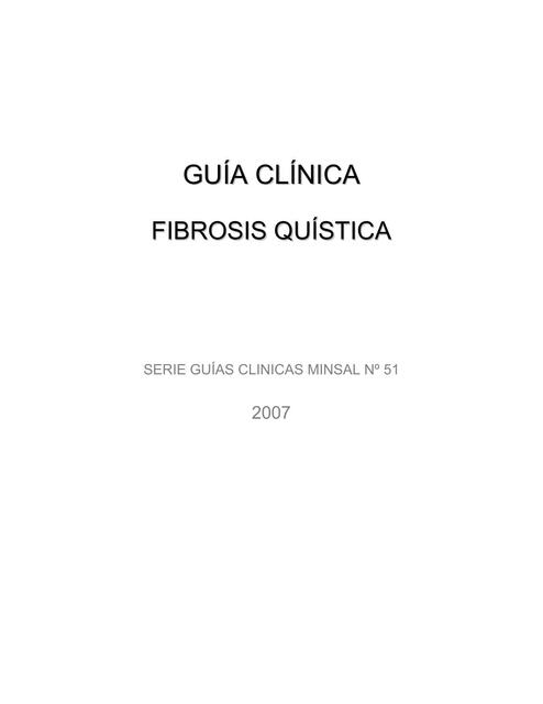 Fibrosis Quística 