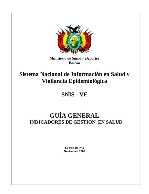 Guía General Indicadores en salud 