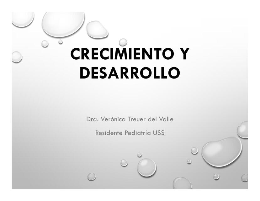 Crecimiento y Desarrollo 