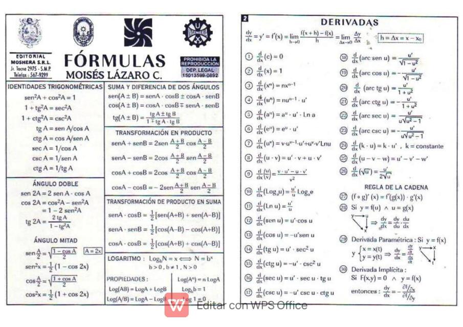 Formulas 