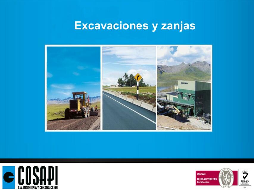 Excavaciones y zanjas