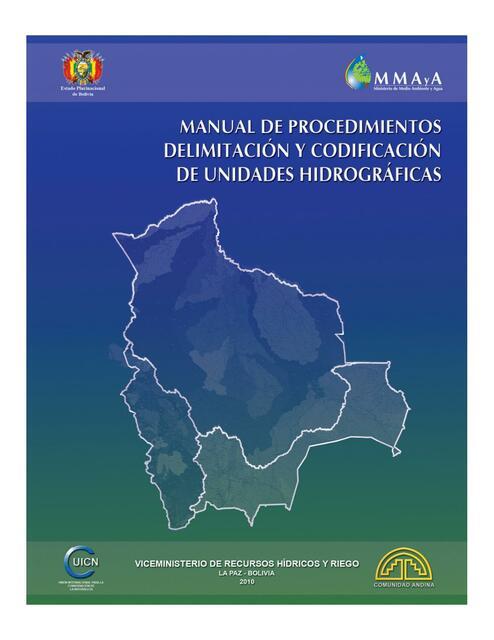 Manual de Procedimientos Delimitación y Codificación de Unidades Hidrográficas