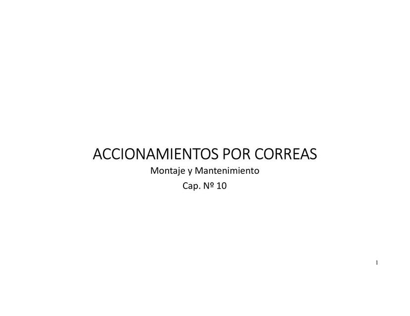 Accionamientos por Correas 