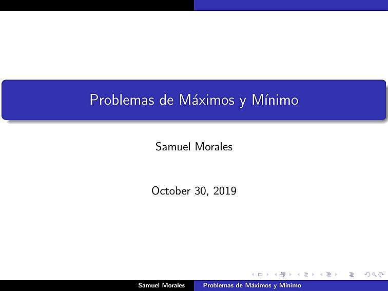 Tema 14 Problema de Maximo y Minimo