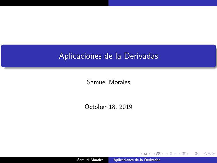 Tema 15 Aplicaciones de las Derivadas