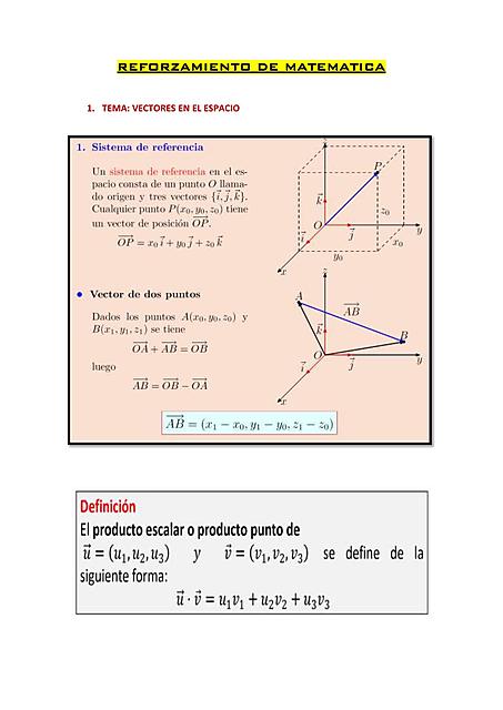 REFORZAMIENTO DE MATEMATICA