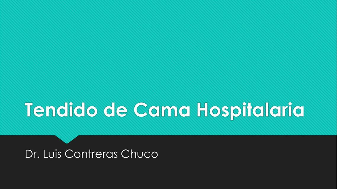 Tendido de Cama Hospitalari