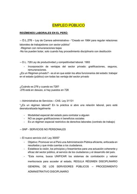 Empleo público 