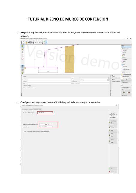 Tutorial diseño de muros de contención 