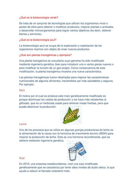 Biotecnología preguntas