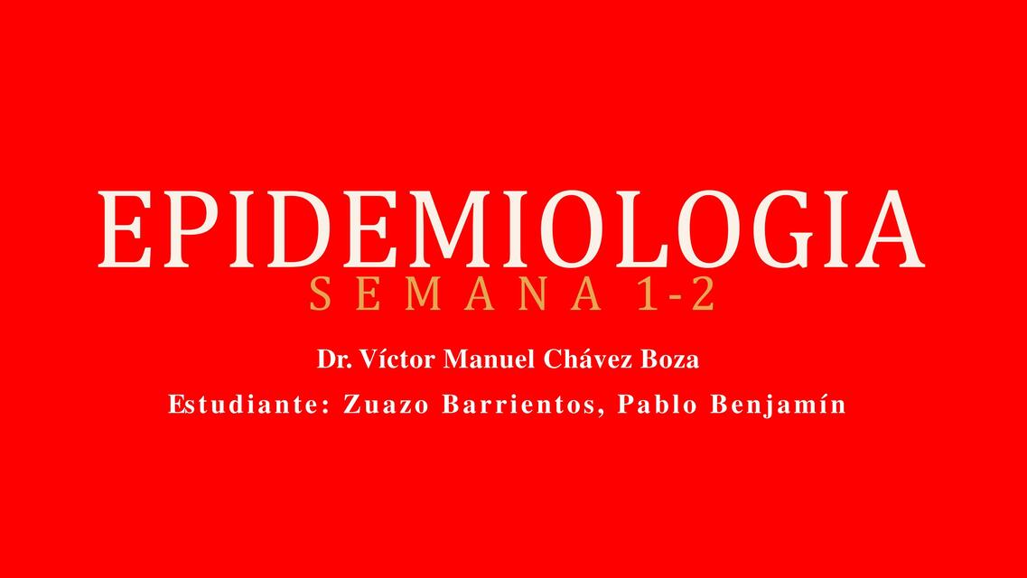 Epidemiología 