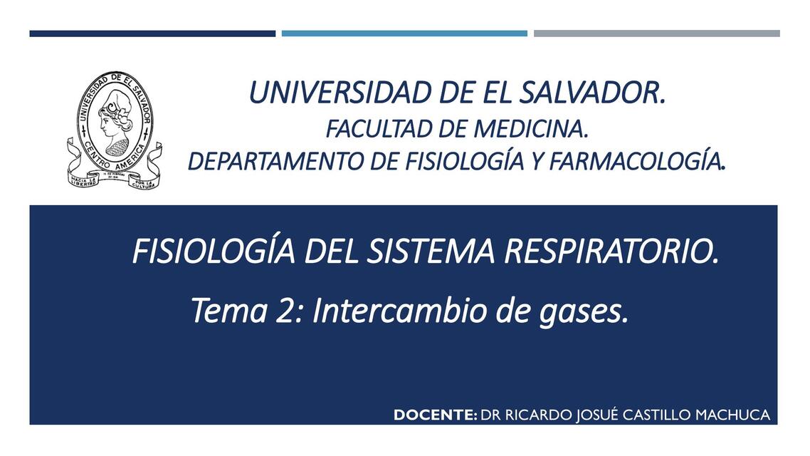 Fisiología del sistema respiratorio