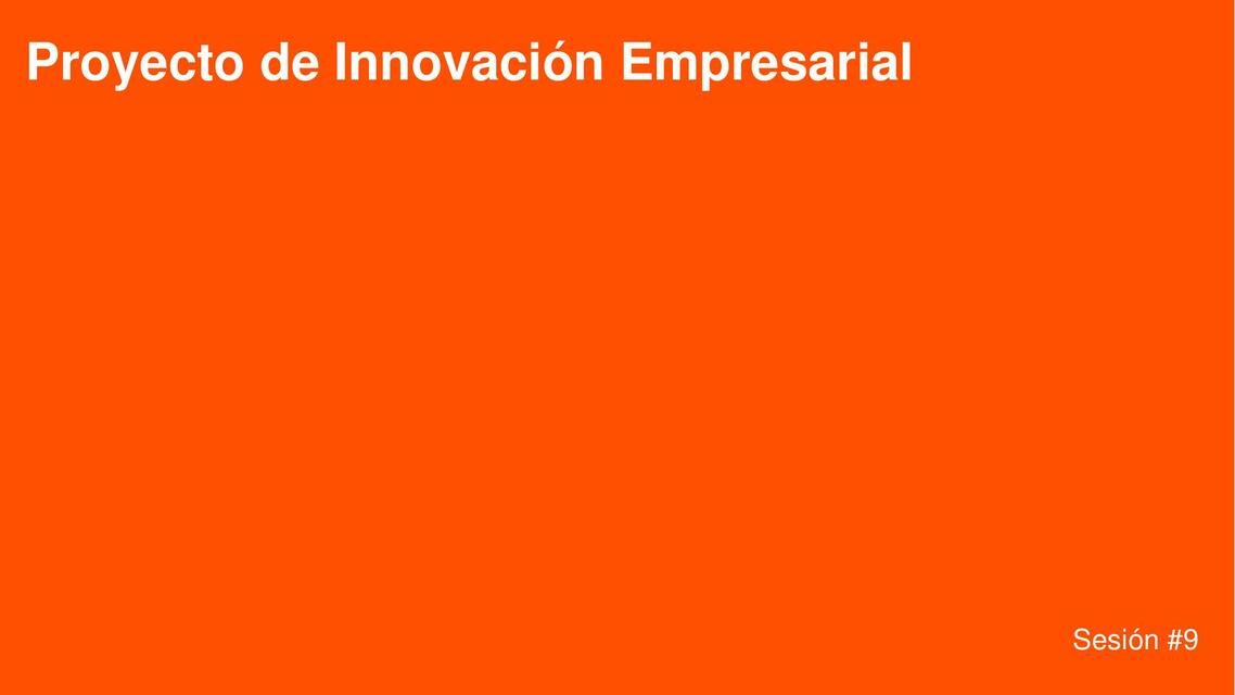 Proyecto de Innovación Empresarial 