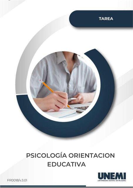 Psicología orientación educativa 