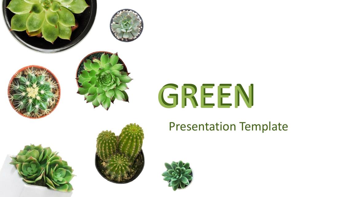 Plantilla de Power Point Green