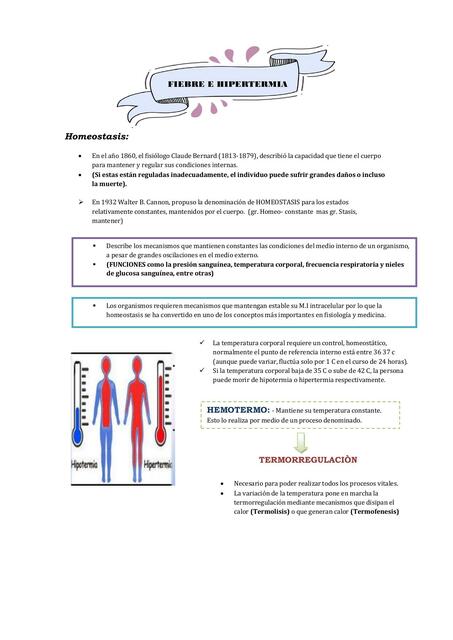 Fiebre e Hipertermia 