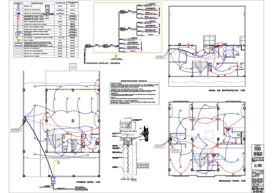 6 Plano de Instalaciones Electricas Vivienda Unifa