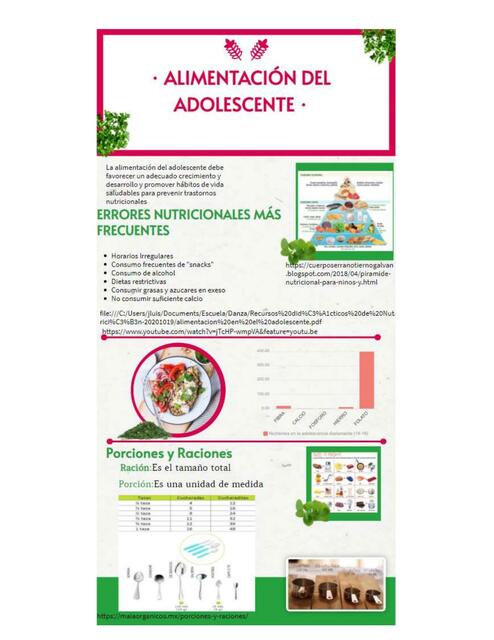 Infografía Nutricion