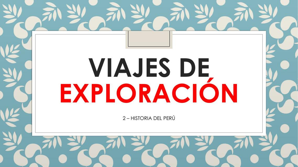 Viajes de Exploración 