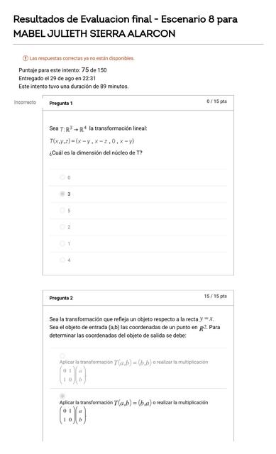 Examen de Álgebra 