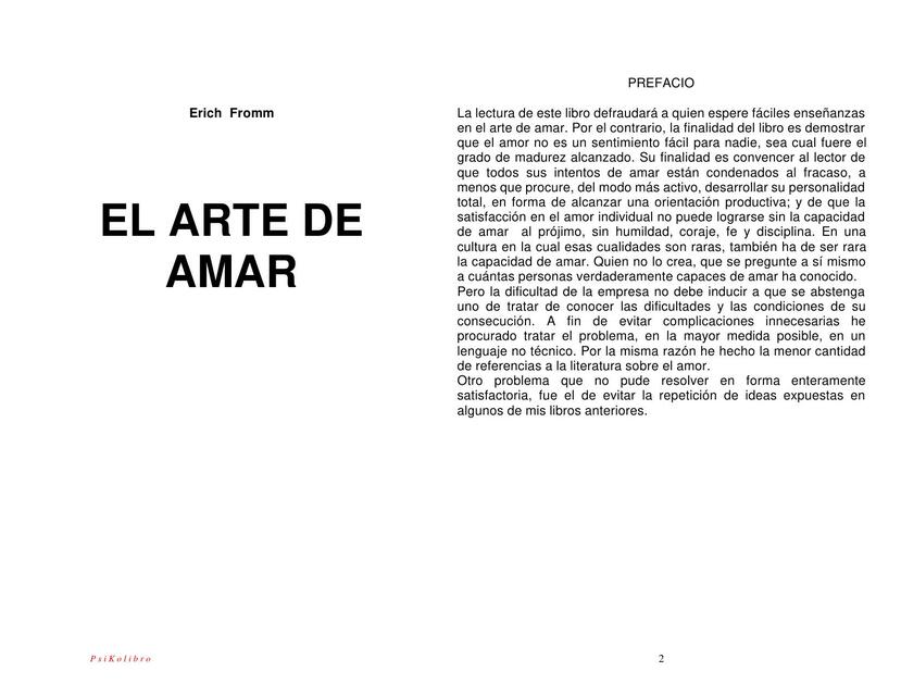 El Arte de Amar 