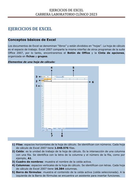 Ejercicios de Excel 