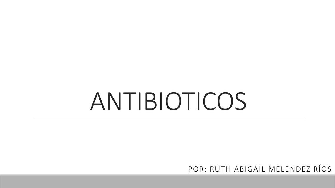 Antibioticos