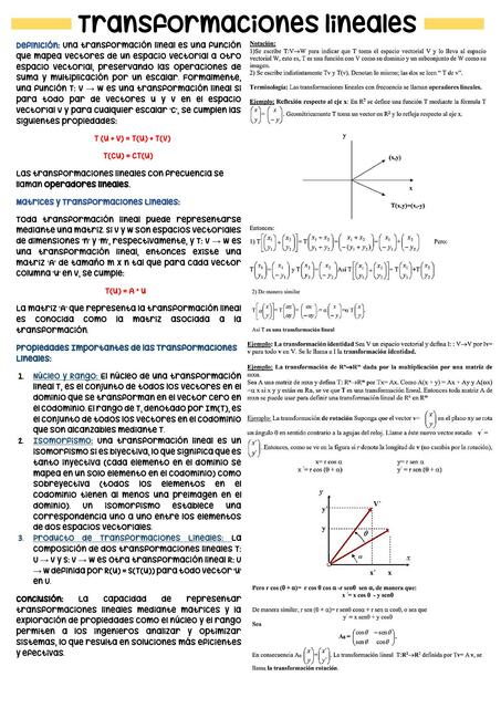 Transformaciones Lineales