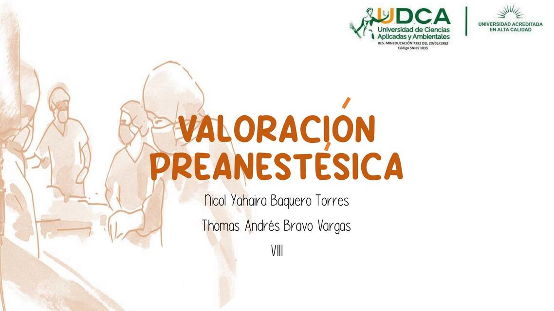 Valoración  Preanestésica 