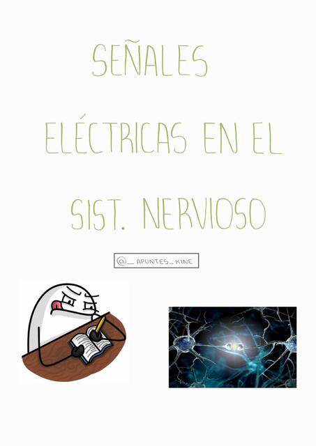 Señales Eléctricas en el Sistema Nervioso 