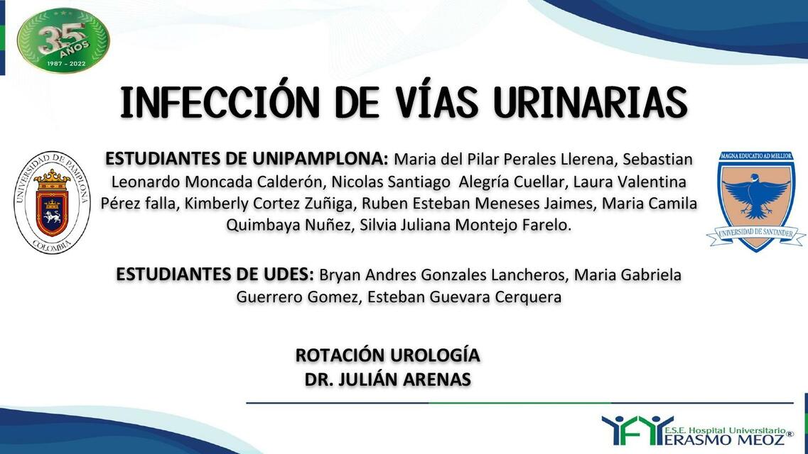 Infecciones de vías urinarias