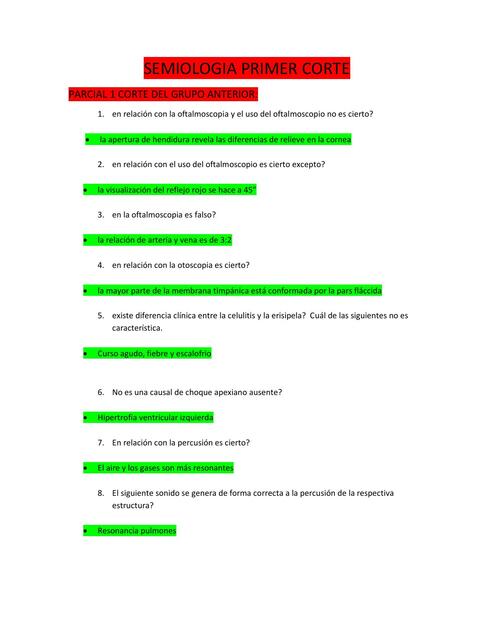 Preguntas de repaso Semiología