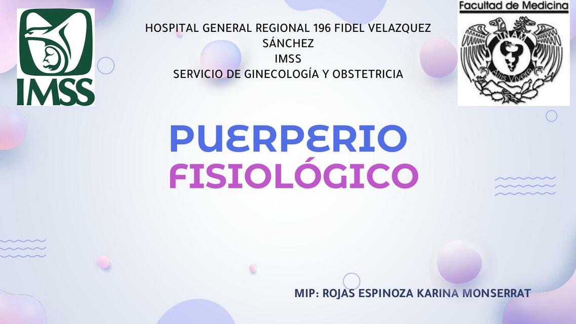 Puerperio fisiológico