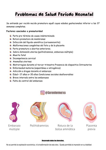 Problemas de Salud Periodo Neonatal 