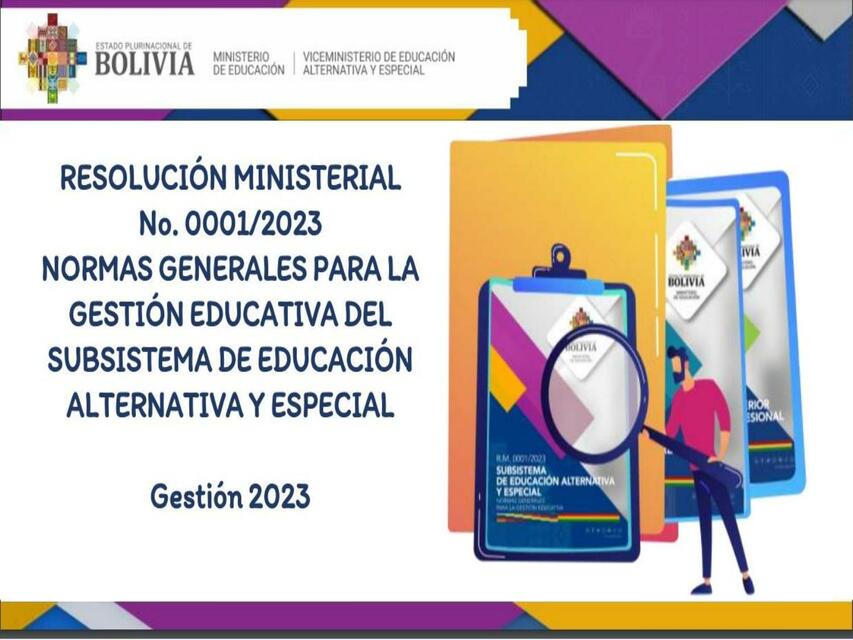 Normas Generales para la Gestión Educativa