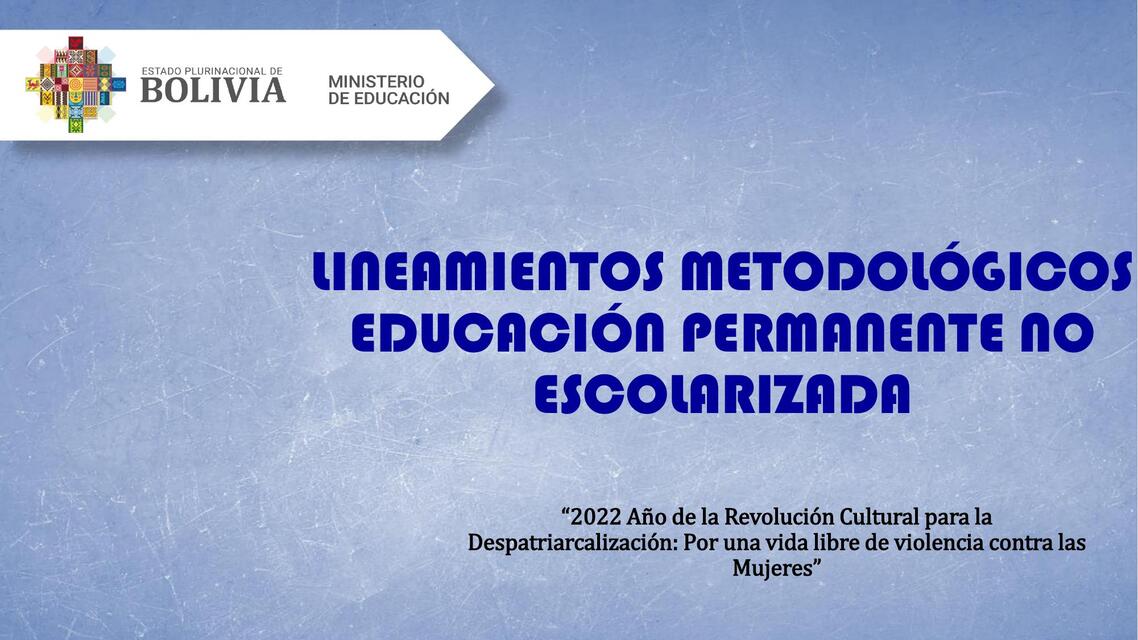 Estructura del Sistema Educativo Plurinacional 