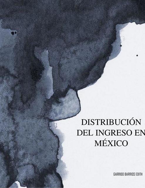 Distribución del ingreso en México 