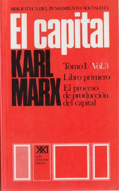 El Capital -Karl Marx