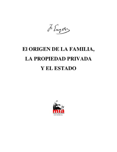 El origen de la familia  